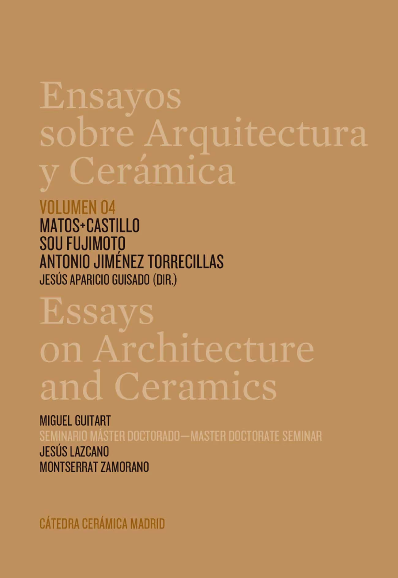 Portada de Ensayos sobre Arquitectura y Cerámica. Vol. 4.