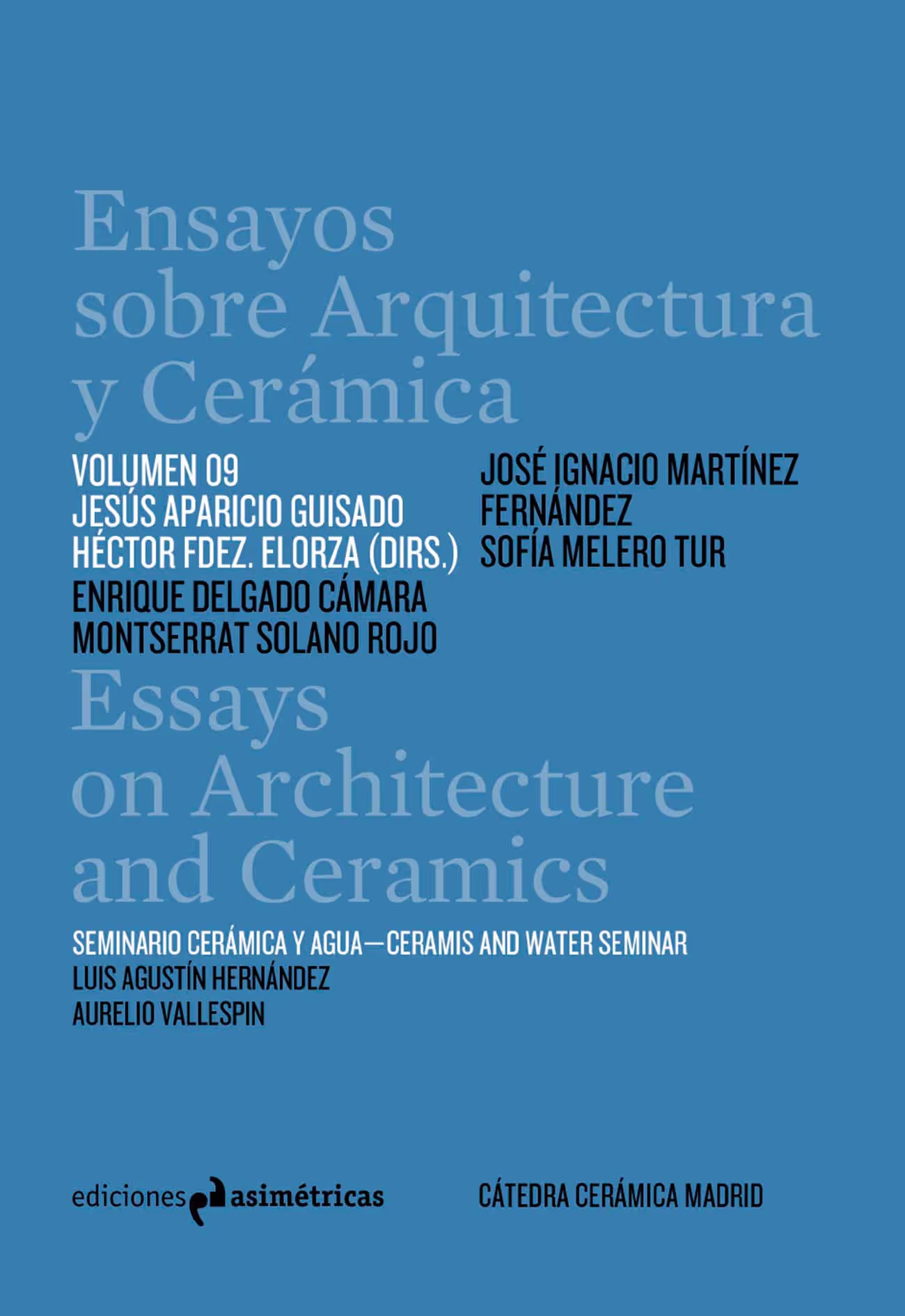 Portada de Ensayos sobre Arquitectura y Cerámica. Vol. 9